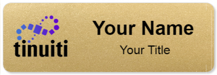 Custom name badges for Tinuiti