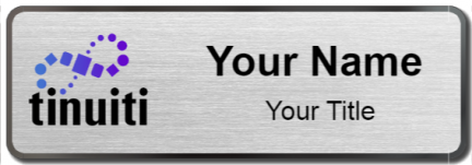 Custom name badges for Tinuiti