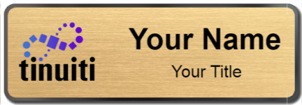 Custom name badges for Tinuiti