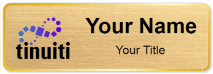 Custom name badges for Tinuiti