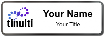Custom name badges for Tinuiti