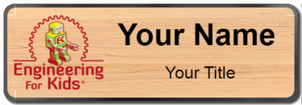 Custom name badges for Engineering for Kids