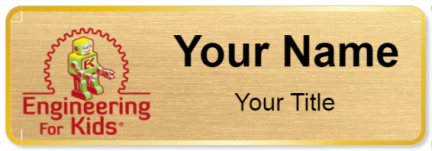 Custom name badges for Engineering for Kids