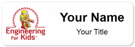 Custom name badges for Engineering for Kids