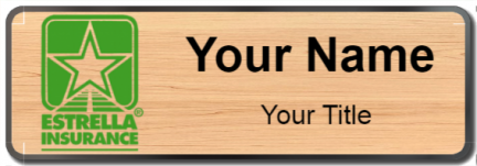 Custom name badges for Estrella Insurance