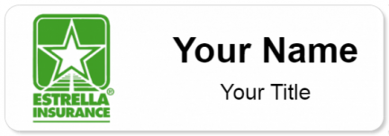 Custom name badges for Estrella Insurance