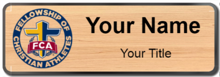 Custom name badges for Fellowship of Christian Athletes