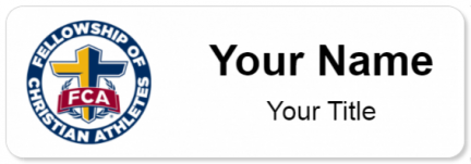 Custom name badges for Fellowship of Christian Athletes