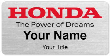 Custom name badges for Honda Power