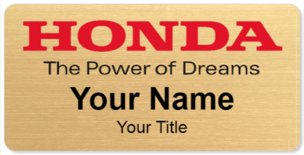 Custom name badges for Honda Power