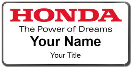 Custom name badges for Honda Power