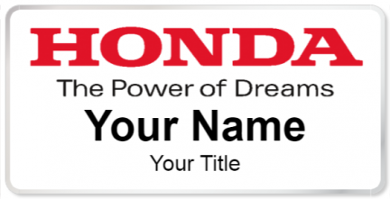 Custom name badges for Honda Power