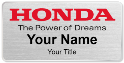 Custom name badges for Honda Power
