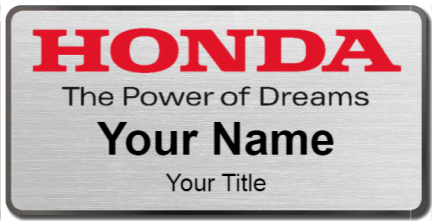 Custom name badges for Honda Power