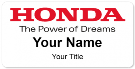 Custom name badges for Honda Power