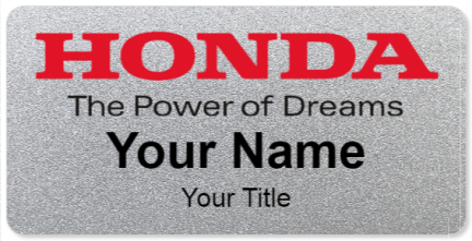 Custom name badges for Honda Power