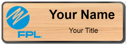 Custom name badges for FPL Florida Power and Light