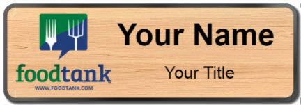 Custom name badges for Foodtank