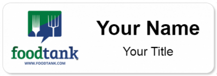 Custom name badges for Foodtank