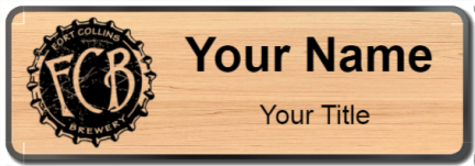 Custom name badges for Fort Collins Brewery