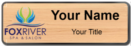 Custom name badges for Fox River Spa and Salon