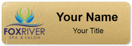 Custom name badges for Fox River Spa and Salon