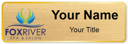 Custom name badges for Fox River Spa and Salon