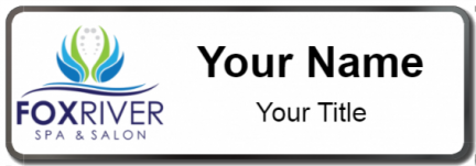 Custom name badges for Fox River Spa and Salon