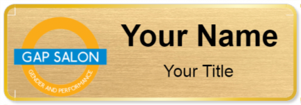 Custom name badges for Gap Salon
