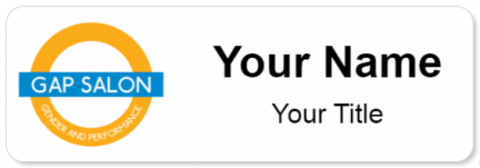 Custom name badges for Gap Salon