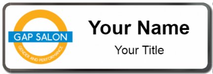 Custom name badges for Gap Salon
