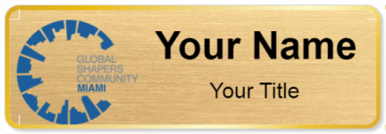 Custom name badges for Global Shapers Community