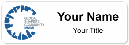 Custom name badges for Global Shapers Community