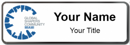 Custom name badges for Global Shapers Community