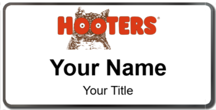 Custom name badges for Hooters