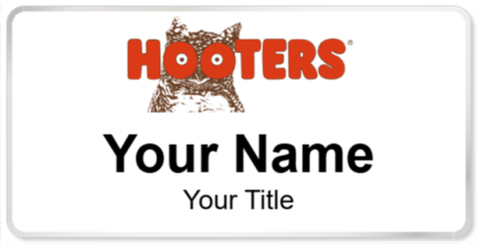 Custom name badges for Hooters