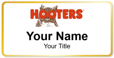 Custom name badges for Hooters