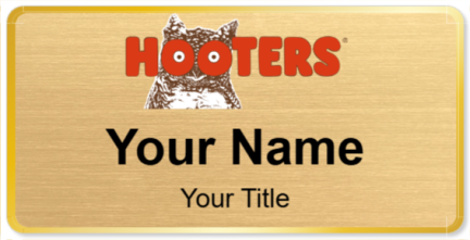 Custom name badges for Hooters