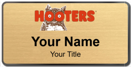 Custom name badges for Hooters