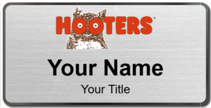 Custom name badges for Hooters