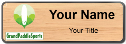 Custom name badges for Grand Paddle Sports