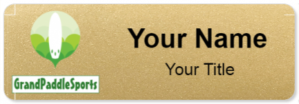 Custom name badges for Grand Paddle Sports