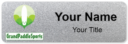 Custom name badges for Grand Paddle Sports