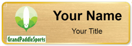 Custom name badges for Grand Paddle Sports