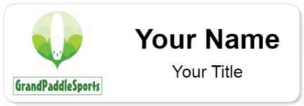 Custom name badges for Grand Paddle Sports