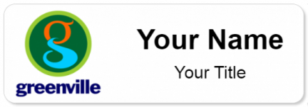 Custom name badges for Greenville