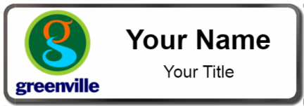 Custom name badges for Greenville