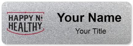 Custom name badges for Happy N Healthy