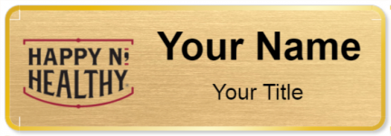 Custom name badges for Happy N Healthy