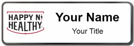 Custom name badges for Happy N Healthy